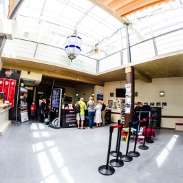 a group of people in a room