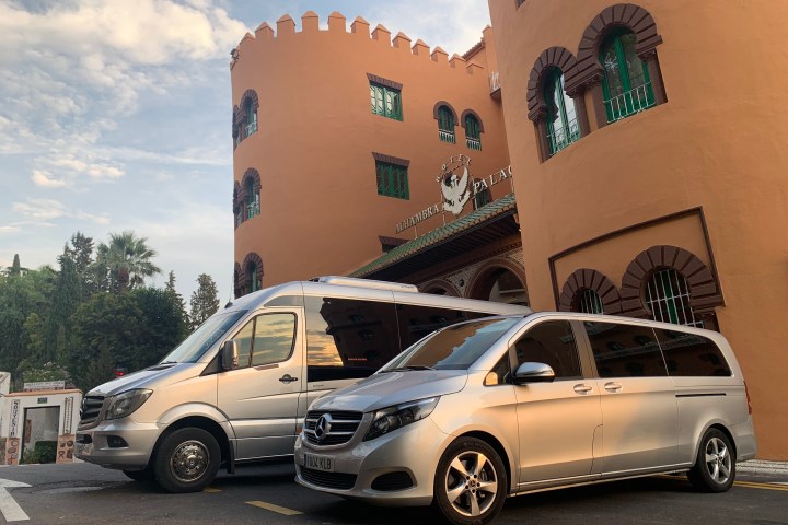 a car parked in a parking lot