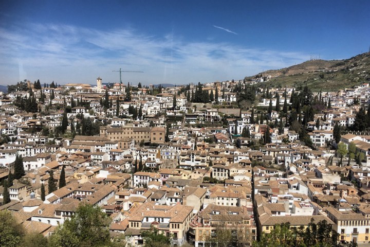Vistas aéreas del barrio de Albaicín