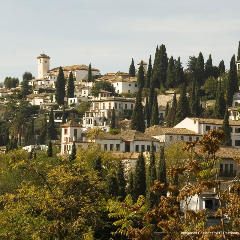 a castle like building in a city